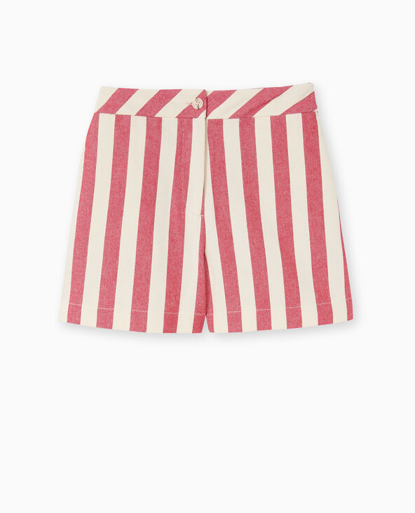 Short city avec larges rayures rouge - Pimkie