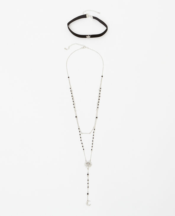 Lot de 2 colliers fantaisie argenté - Pimkie
