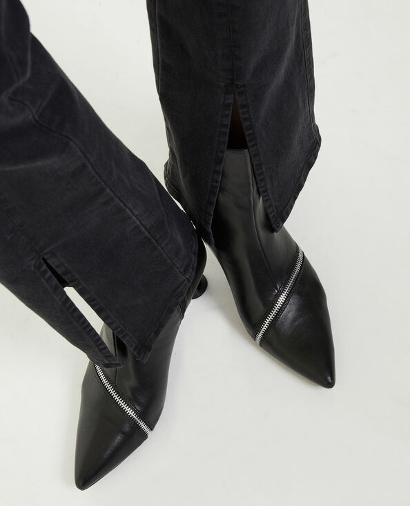 Boots bout pointu talon bobine noir - Pimkie