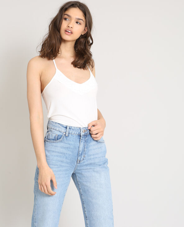 Top en dentelle blanc - Pimkie