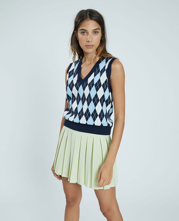 Pull sans manche bleu marine - Pimkie