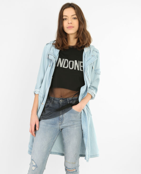 Saharienne fluide Jean bleached - Pimkie