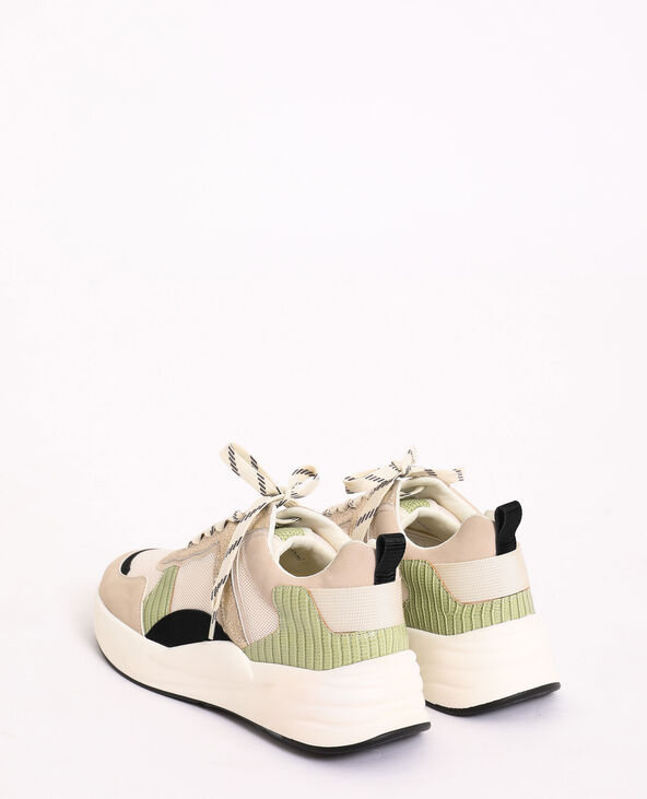 Baskets en matières variées blanc - Pimkie