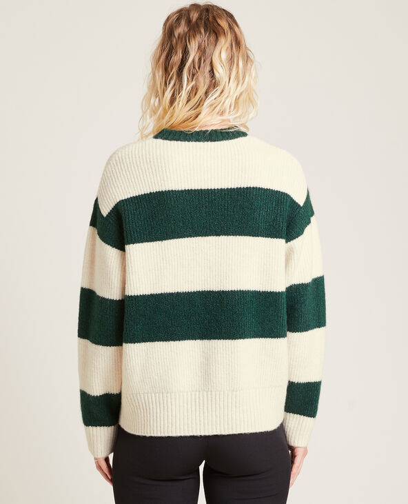 Pull col rond vert - Pimkie