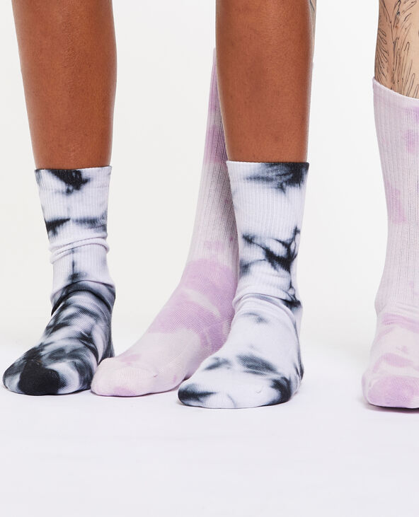 Paire de chaussettes tie and dye noir - Pimkie