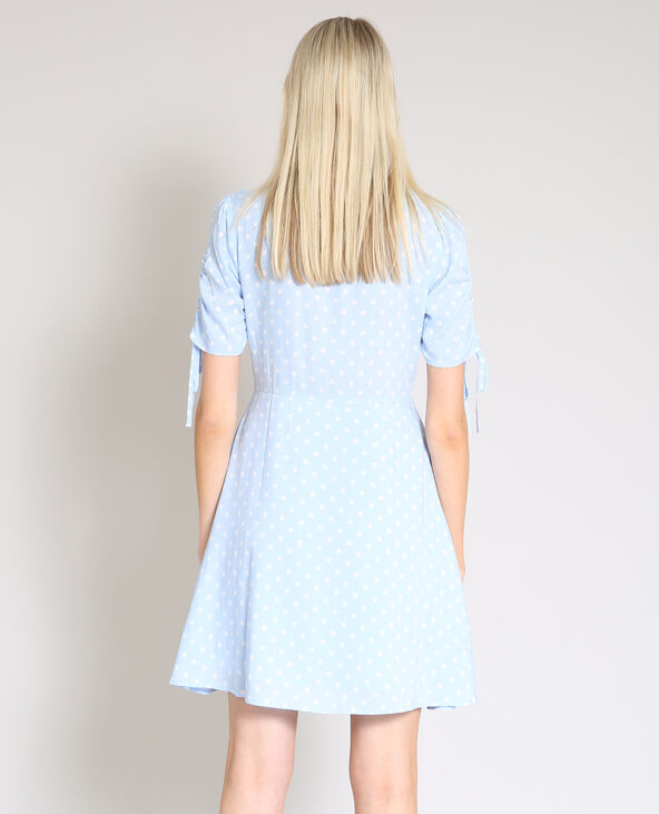 Robe à pois bleu - Pimkie