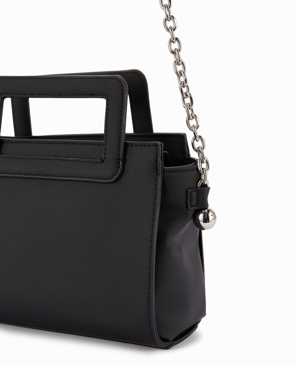 Sac boxy effet cuir mat noir - Pimkie