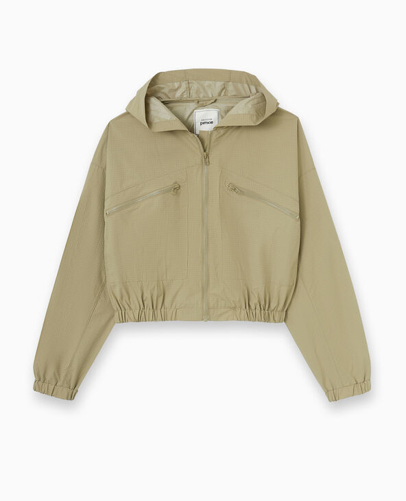 Blouson léger avec capuche vert kaki - Pimkie