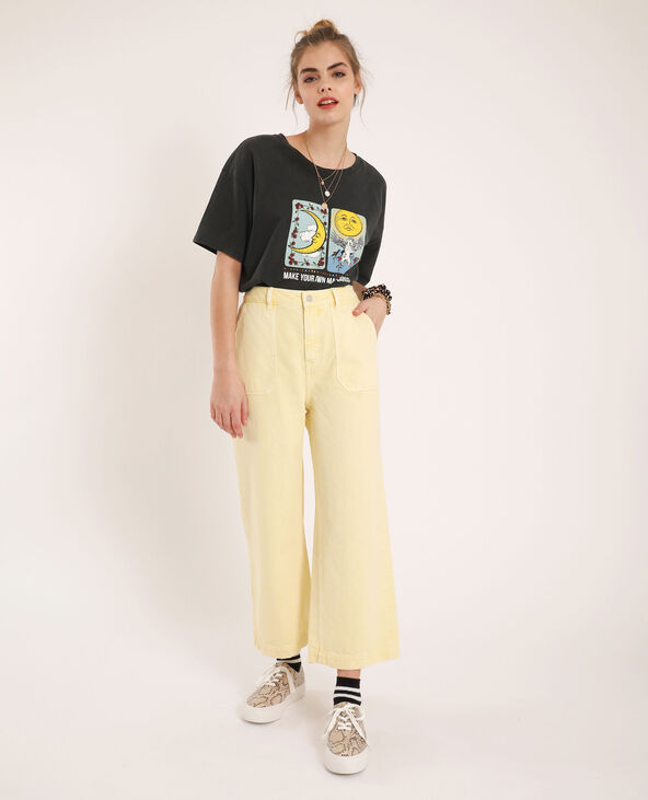 Jean wide leg jaune - Pimkie