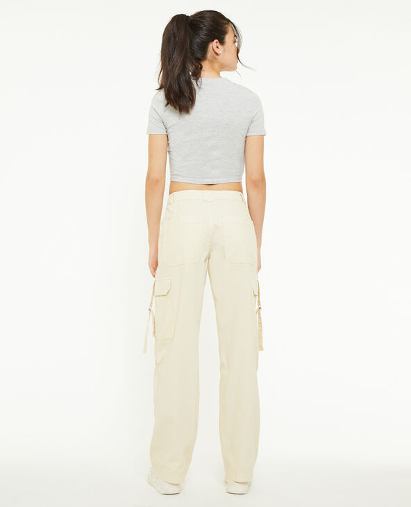 Pantalon cargo avec sangles sable - Pimkie