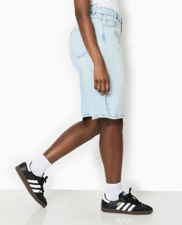 Bermuda large en jean bleu clair - Pimkie