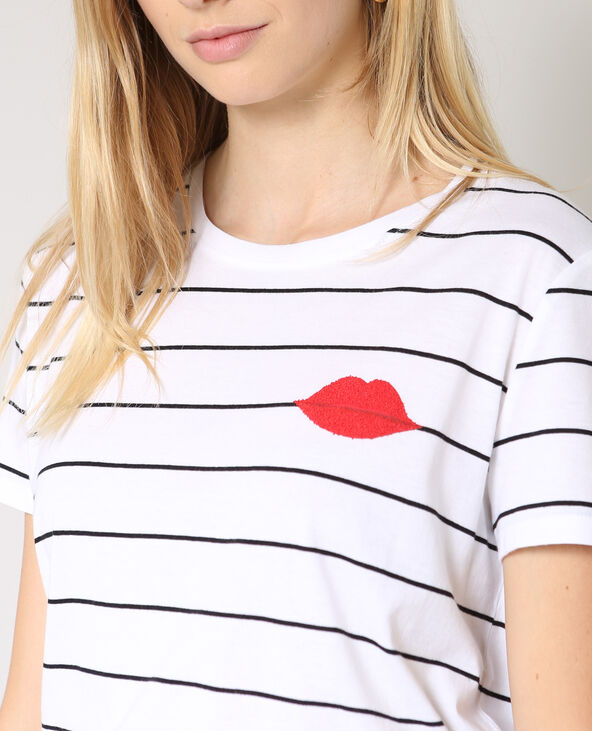 T-shirt imprimé blanc - Pimkie