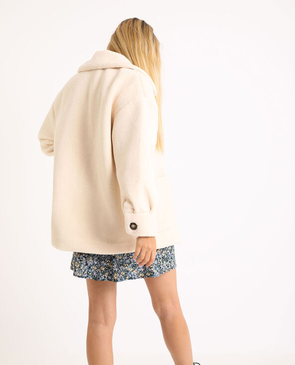 Veste droite imitation mouton