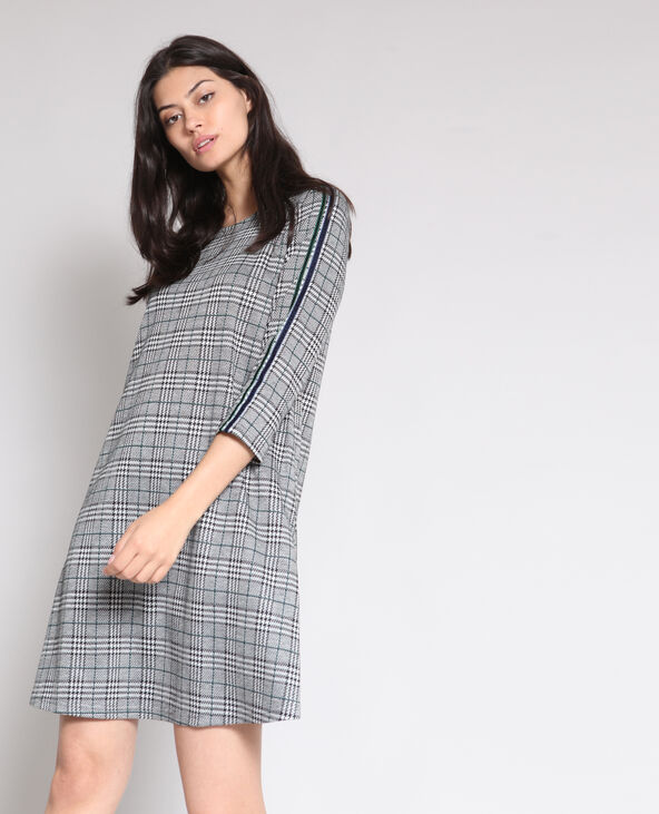 Robe à carreaux noir - Pimkie