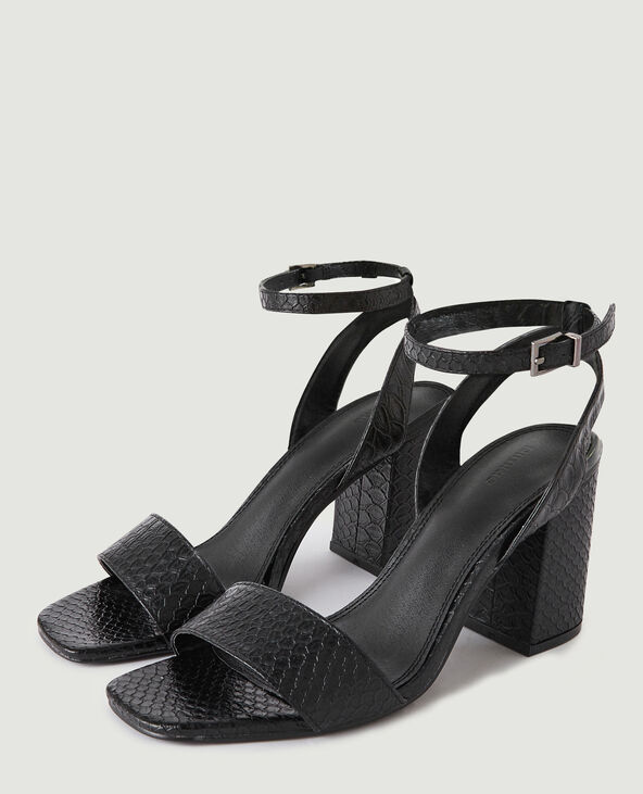 Sandales à talons noir - Pimkie