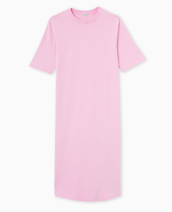 Robe t shirt mi longue delavee acid wash