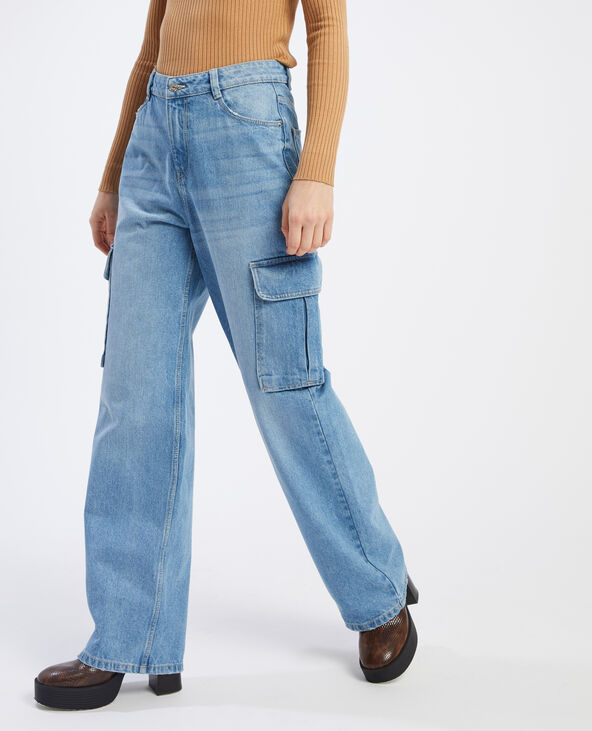 Jean baggy taille basse bleu - Pimkie