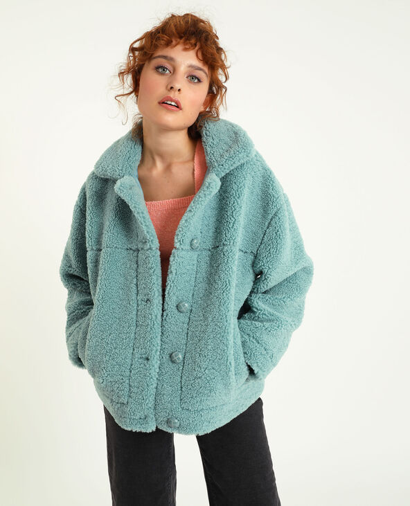 Veste mouton bleu store