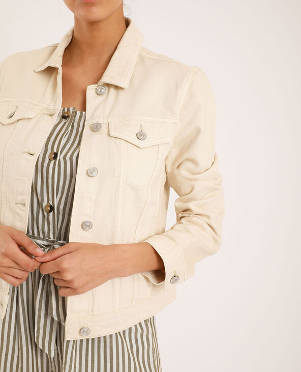 Veste en jean écru - Pimkie