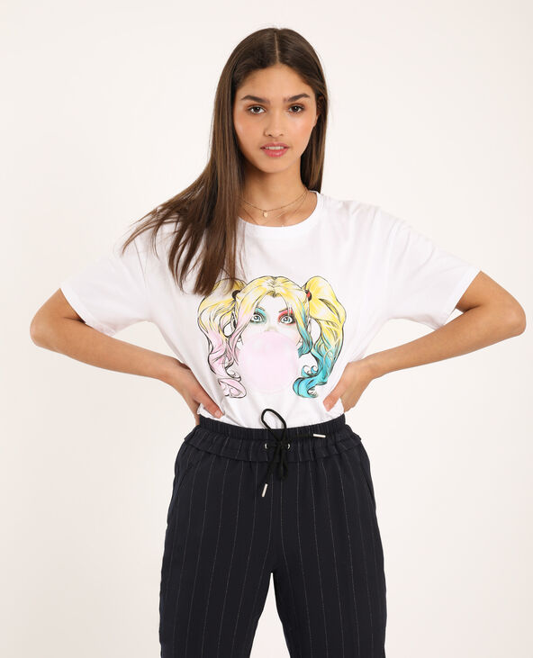 T-shirt Harley Quinn blanc - Pimkie