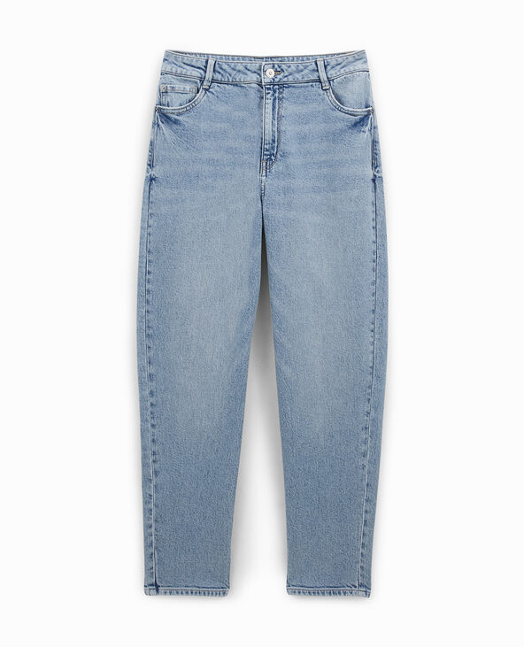 Jean mom taille haute avec élasthane bleu clair - Pimkie