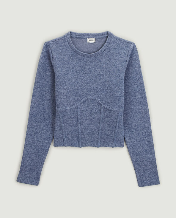 Pull façon corset bleu - Pimkie