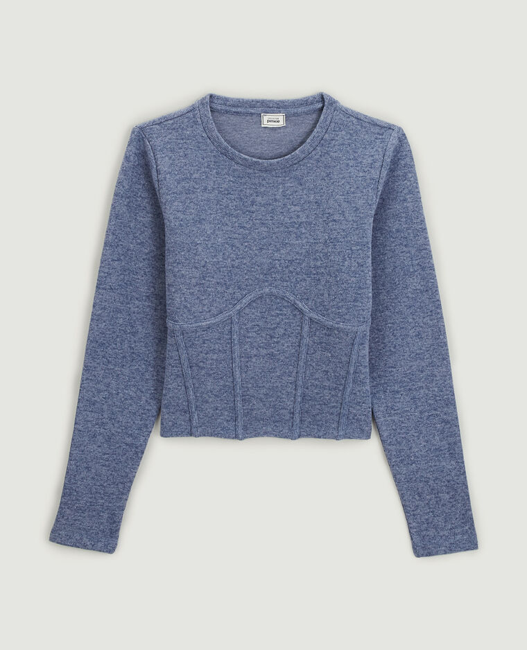 Pull façon corset bleu - Pimkie