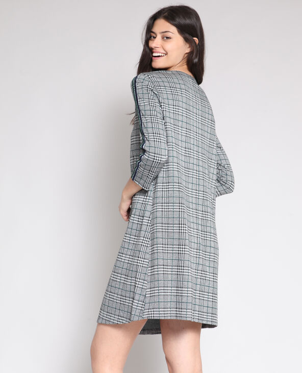 Robe à carreaux noir - Pimkie