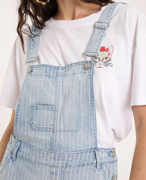 Salopette en jean Jean bleached - Pimkie
