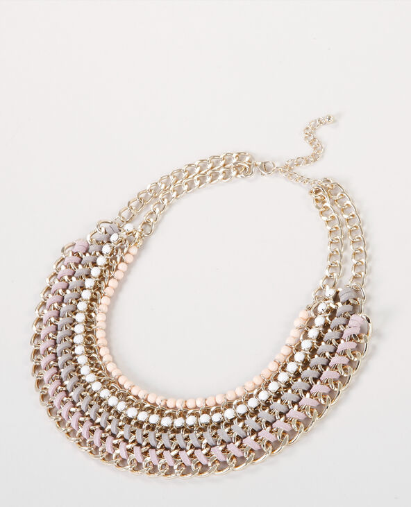 Collier plastron doré - Pimkie