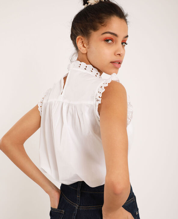 Blouse brodée blanc - Pimkie