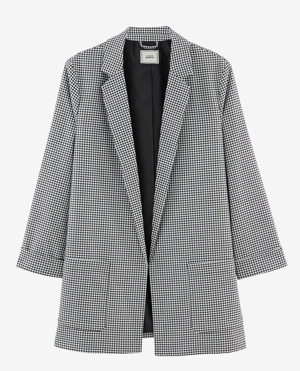 Blazer à rayures gris chiné - Pimkie