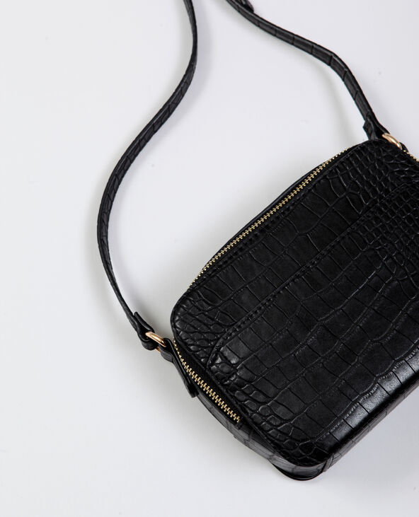 Sac croco noir - Pimkie
