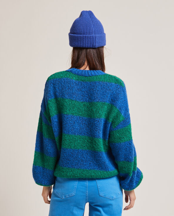 Pull col rond bleu - Pimkie