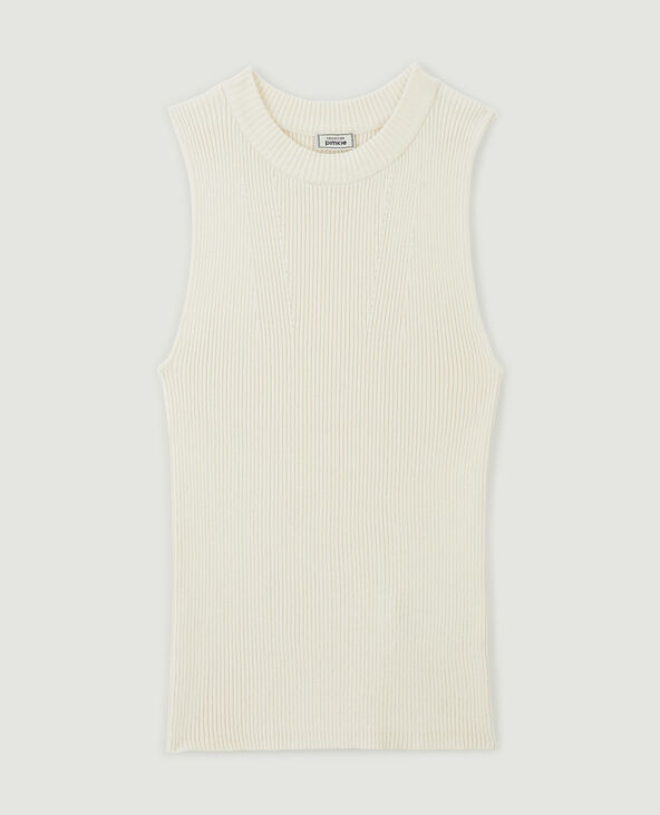 Top sans manches en maille blanc - Pimkie