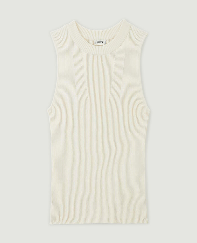 Top sans manches en maille blanc - Pimkie