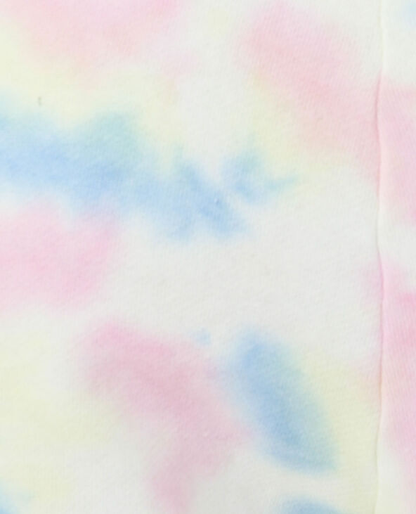 Sweat court tie and dye bleu - Pimkie