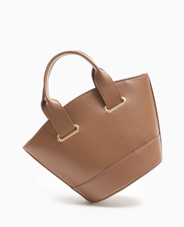 Sac effet seau avec poignée et bandoulière camel - Pimkie