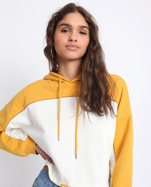Sweat à capuche jaune ocre - Pimkie