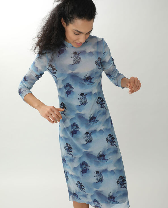 Robe transparente vert de gris - Pimkie