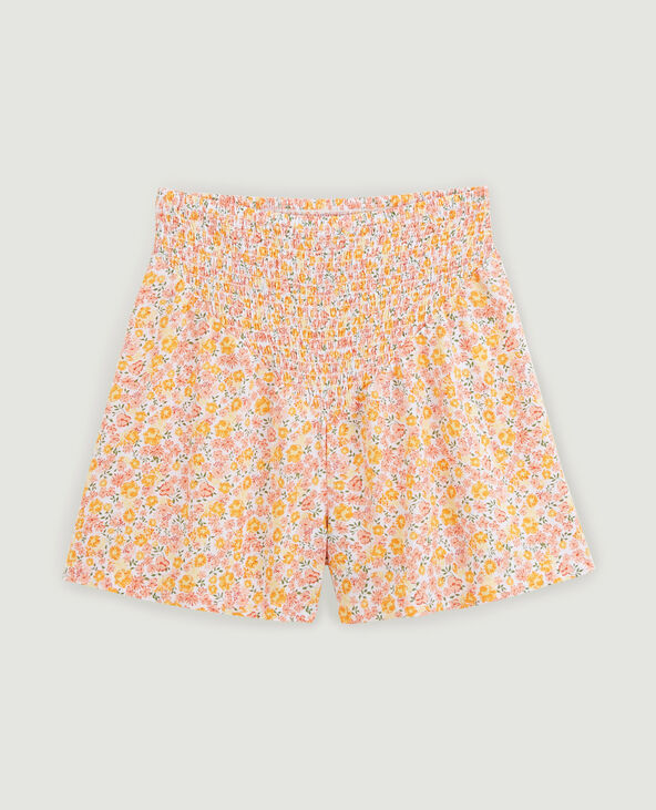 Short taille élastiquée tissu fluide orange - Pimkie