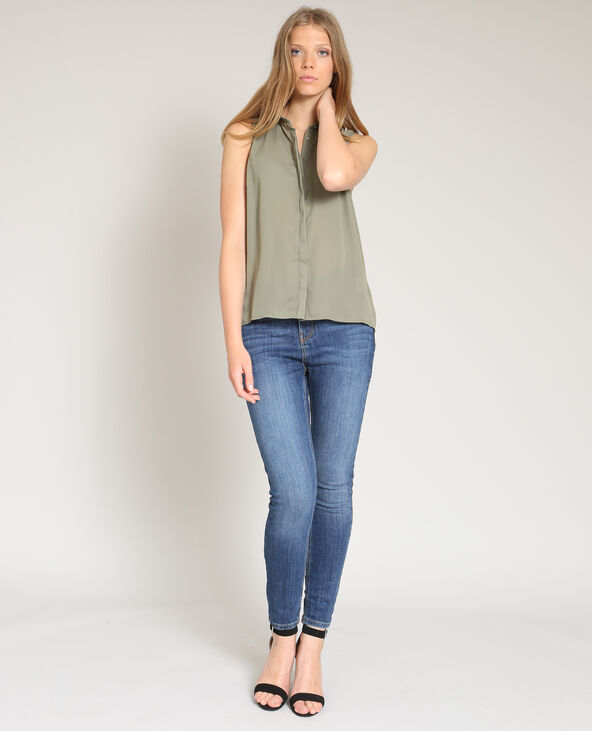 Chemise sans manches vert de gris - Pimkie