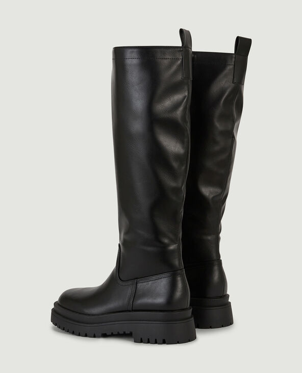 Bottes semelles crantées noir - Pimkie