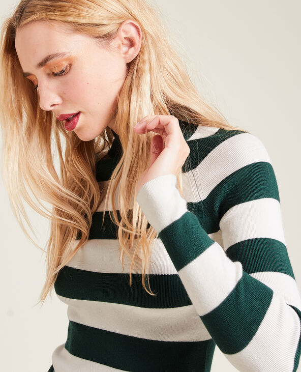Pull fin col montant vert - Pimkie