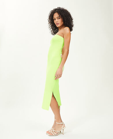 Robe tube en maille vert anis - Pimkie