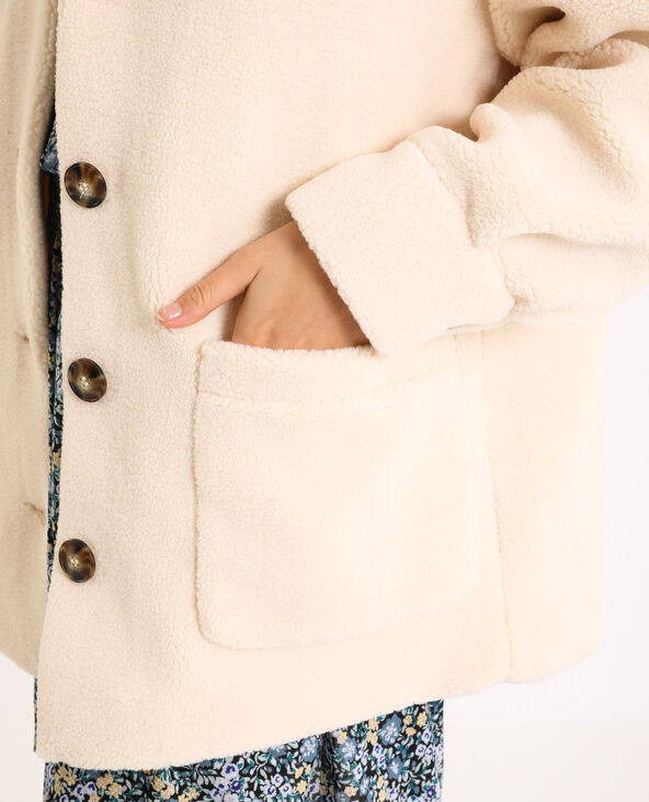 Veste droite imitation mouton