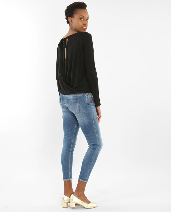 Pull dos ouvert noir - Pimkie