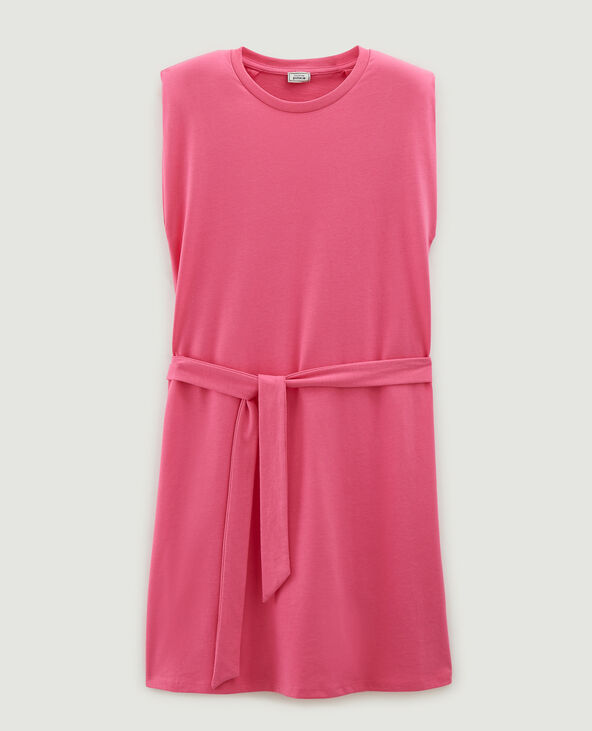 Robe t-shirt à épaulettes rose - Pimkie
