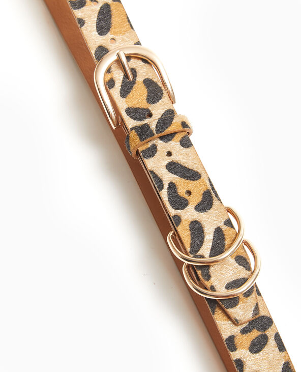 Ceinture façon pelage léopard marron - Pimkie