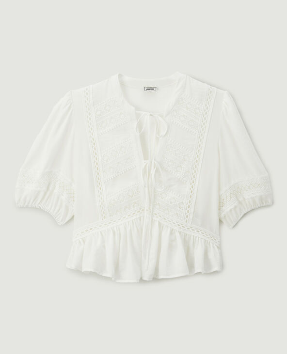 Blouse dentelle blanc - Pimkie